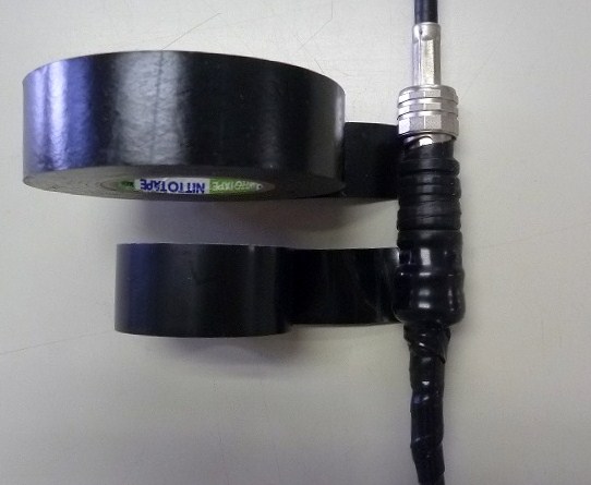 防水テープ施工状況 4重巻